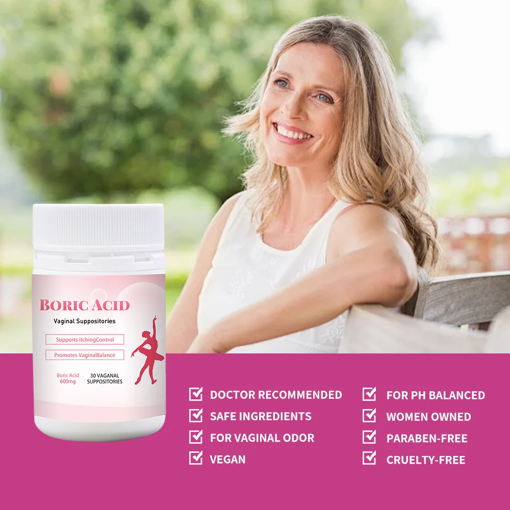 Boric Acid Suppositories vagina detox pops Maintains and Balances Healthy Vaginal pH tightening pills