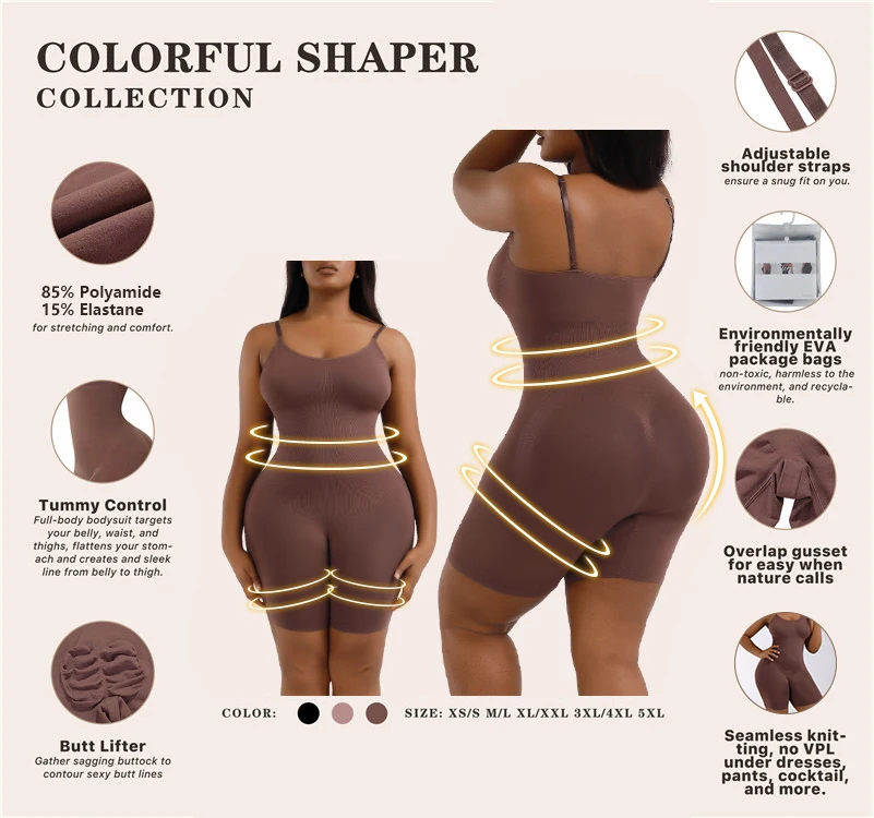Custom Service Corset Jumpsuit Full Shapewear High Elastic Enhancer Butt Lifter Shaper Women Seamless Body Shaper For Women