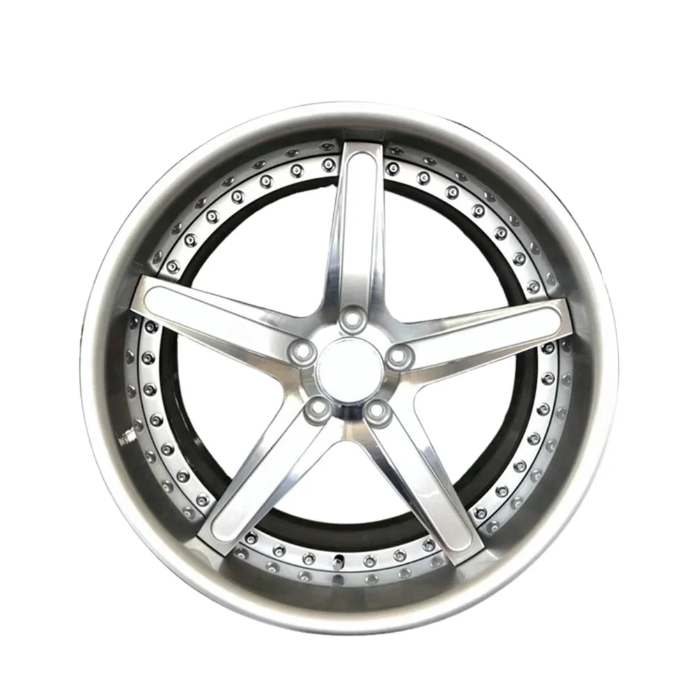 Pengzhen 18 19 20 inch 5 Holes Deep Dish Five Spokes Star Wheels Customer Passenger  Silver Rims for Mercedes benz