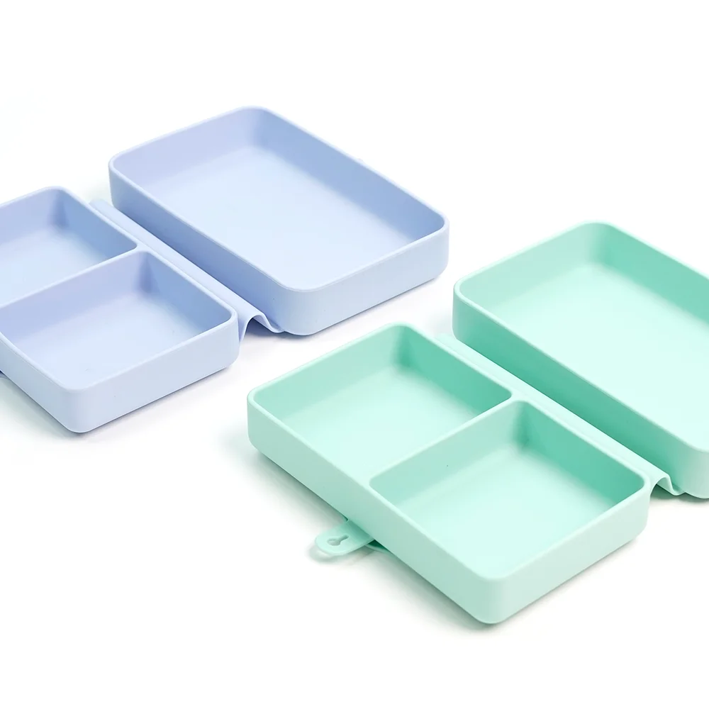 Силиконовый Ланч-бокс Bento с герметичным контейнером
