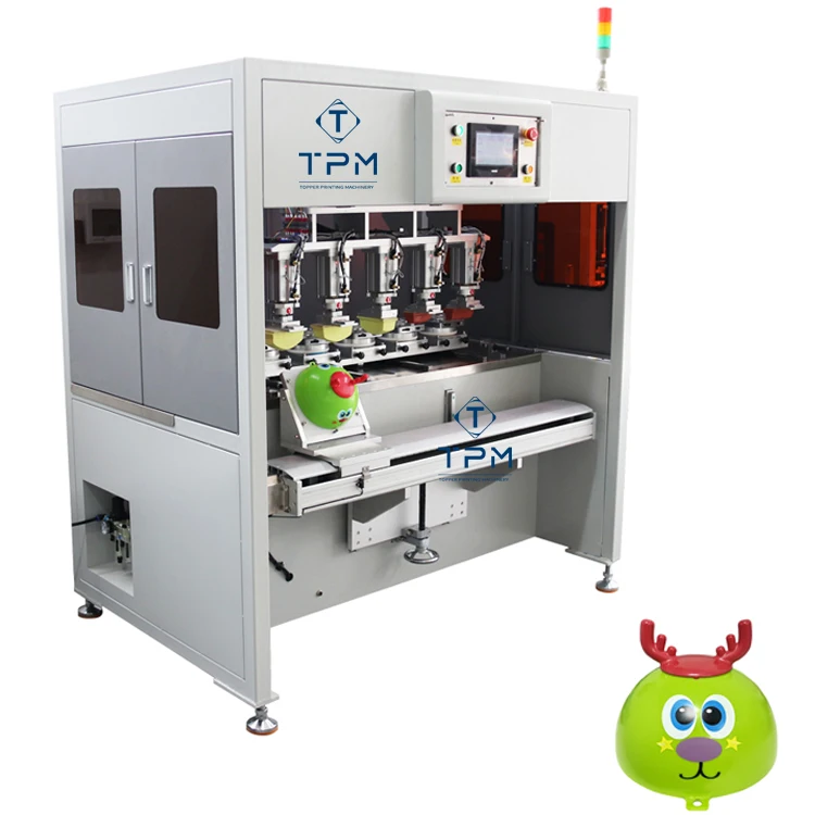 4 Color Plastic Toy Servo Silicon Pad Printing Machine Electric Automatic