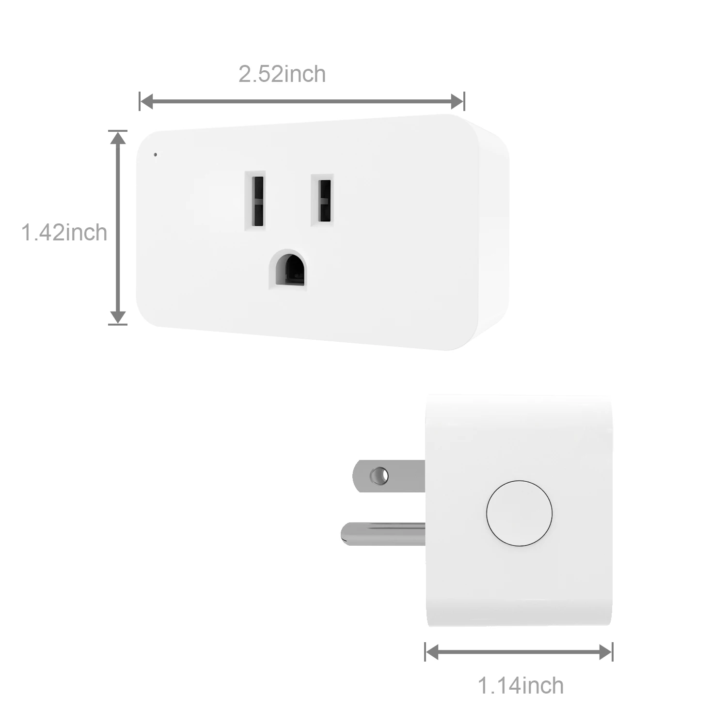 Smart Plug WiFi US Outlet Socket Without Power Meter Energy Monitor Compatible Alexa Google Home Tuya Smart/ Smart Life APP