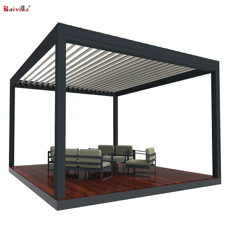 High Quality Modern Outdoor Aluminum Balcony Bioclimatic Pergola