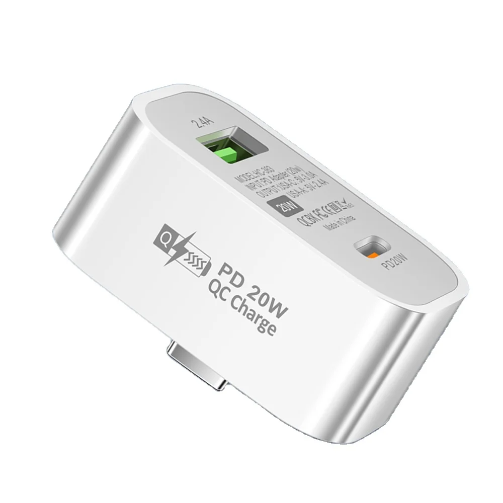 mini fast charger 20w PD type c phone table charger port usb hub 3.0 2.0