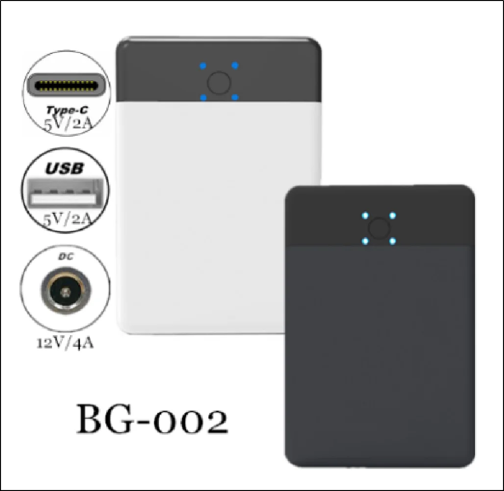 
KC Certificated Smart Heating Jacket Battery Patent DC 7.4V/4A USB 5V/2A 7.4V Type C Polymer 4000mAh Heated Clothing Power Bank 