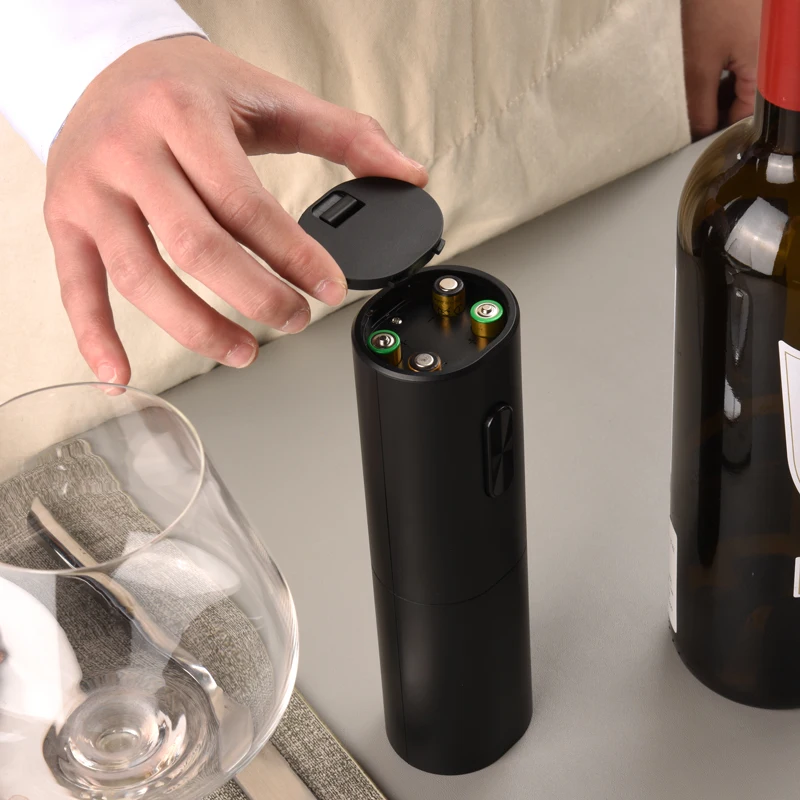 New Developed Oval Shape Battery Operated Cork Screw Electric Wine Bottle Opener