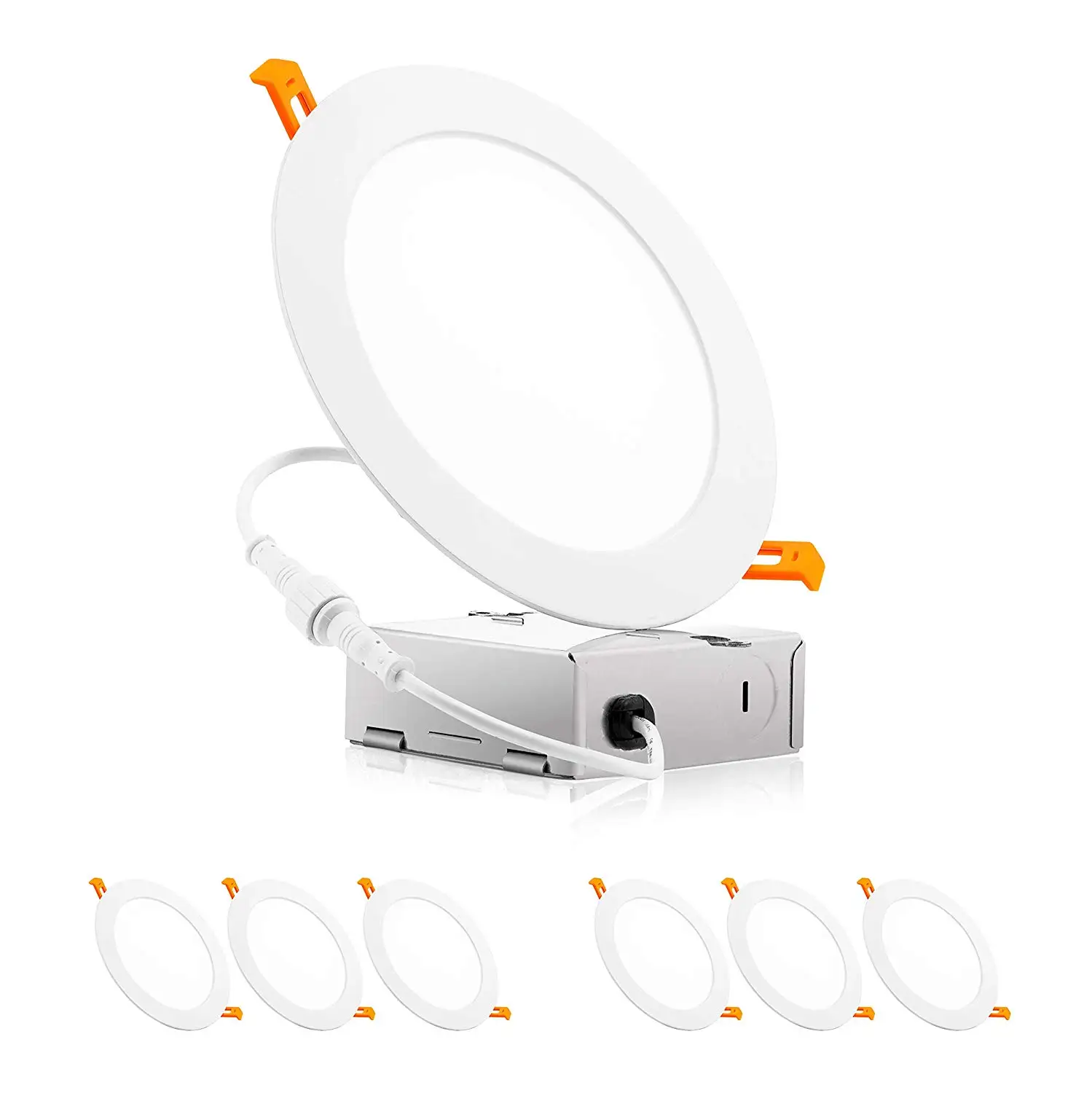 Triac dimmable IC Номинальный коммерческий CE ETL Список 4 дюймов 6 дюймов 5 дюймов 7 дюймов 8 дюймов Тонкий светодиодный встраиваемый потолочный светильник