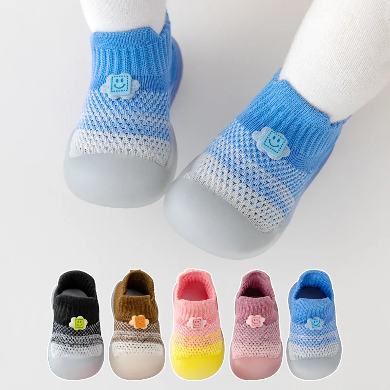 Baby toddler shoes baby shoes soft bottom non-slip spring and autumn boys and girls indoor anti-kick shoes and socks