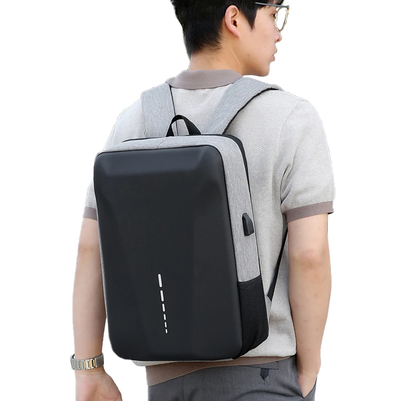 EVA Shell Teenager Bag Big capacity USB Cable Men business anti-theft Laptop Computer Hard-case Backpack