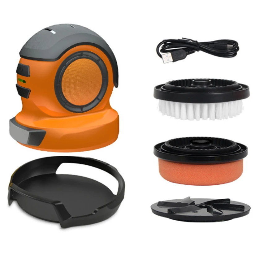 7.4V 2200mAh battery Windshield Rotating Type-C multi-functional set Cordless Electric Handheld Ice Scraper/ Waxer/ Polisher