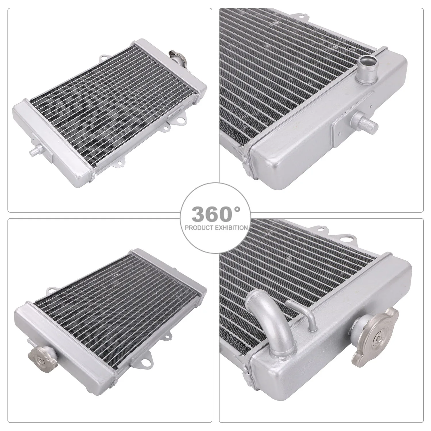 JFG New Aluminum Motorcycle Radiators For Yamaha Raptor 700 ATV