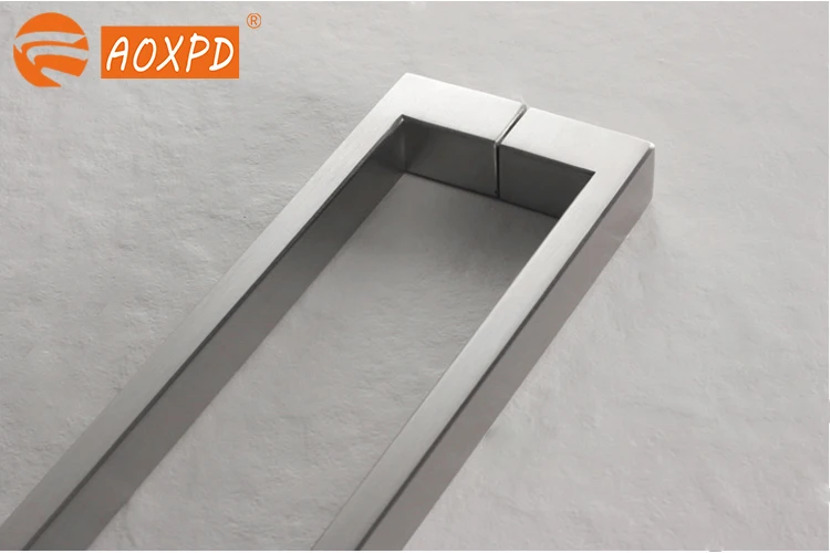 304 stainless steel thickened glass door handle modern simple polishing European glass door handle