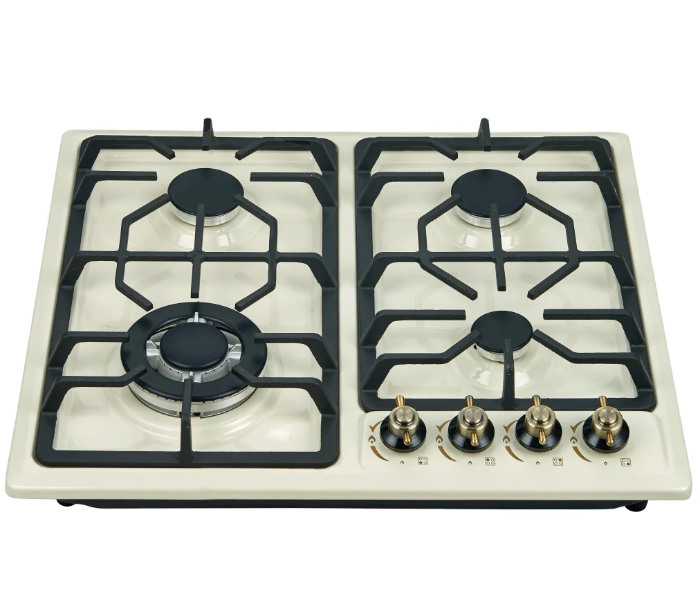Эмаль черная 4 горелки газовая плита чугунная поддон поддержка модный дизайн кухонная бытовая