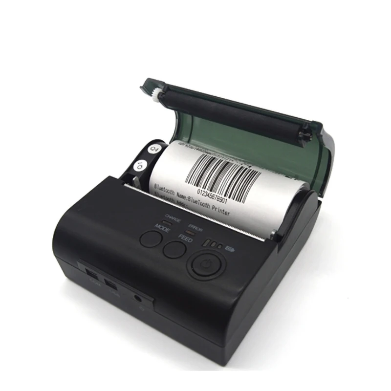 80 мм рулон цифрового принтера для этикеток 80 мм маленький BT Термопринтер для чеков