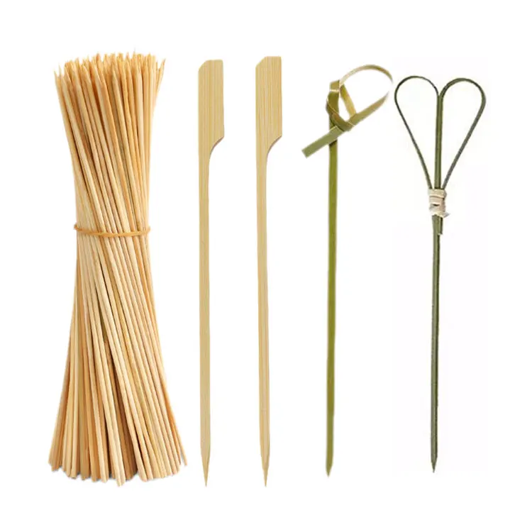 High quality bbq accessories long bamboo skewers stick bamboo best price bamboo appetizer toothpicks Wholesale of sticks