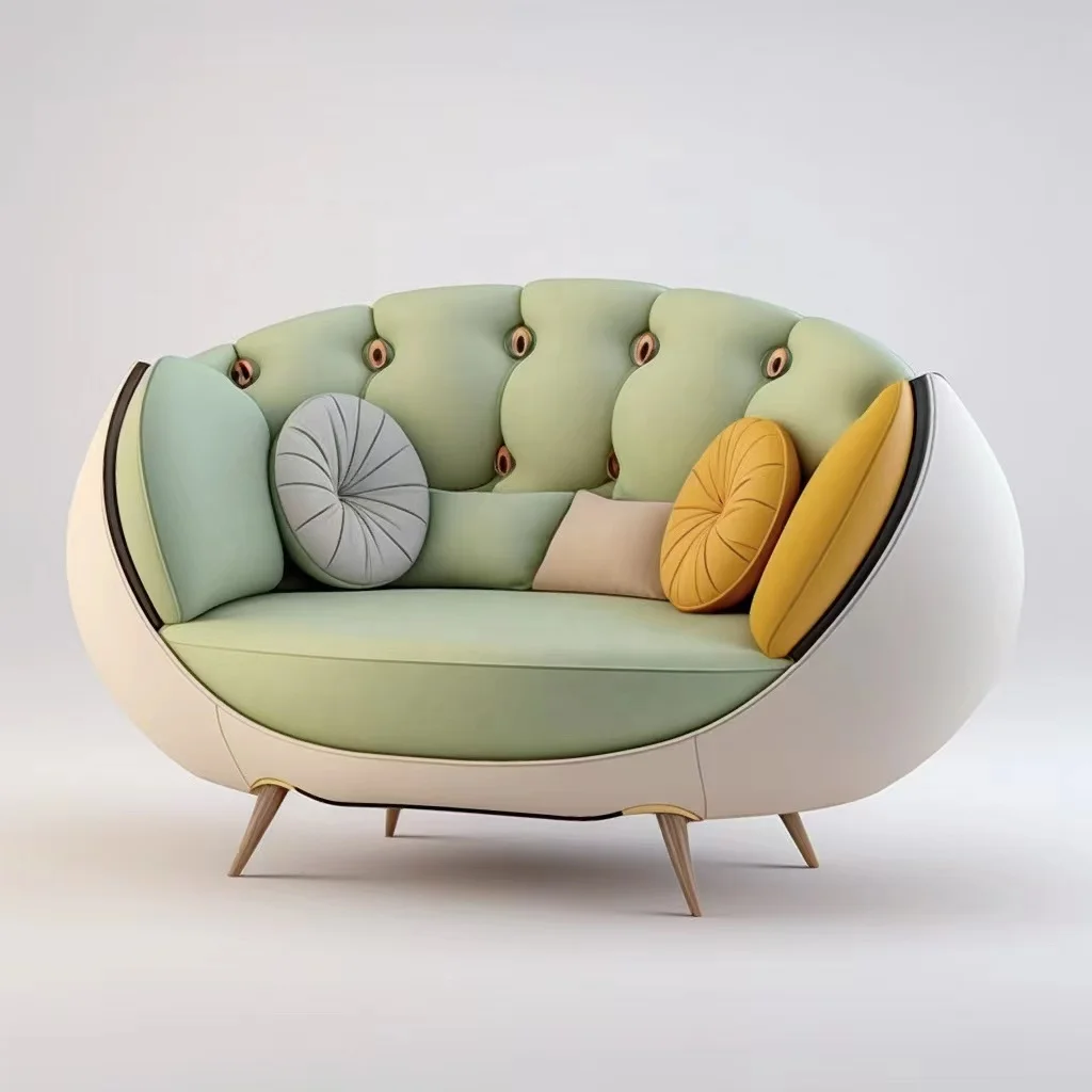 Modern Elegant Fabric Sofa  Luxury  Furniture For Living Room Customized
