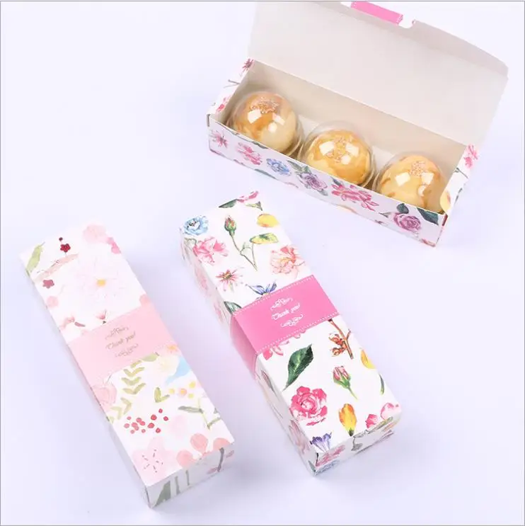 20 piezas INS Flamingos-caja larga de regalo para boda carton para galletas y dulces recuerdo de macarron regalo macaron box