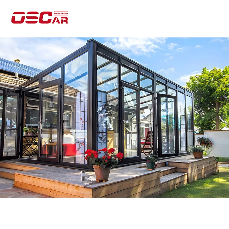 PTH Fast 8 Hours Assembly High Quality French Windows prefab house container home Foldable Smart House