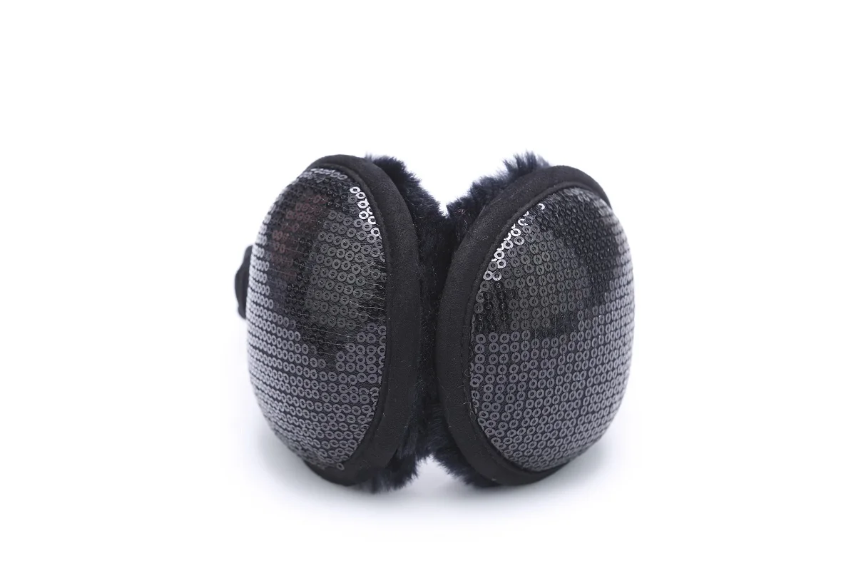 Cute Winter Snowflake Design Warm Soft Light Up Safety Earmuff Headband For Women