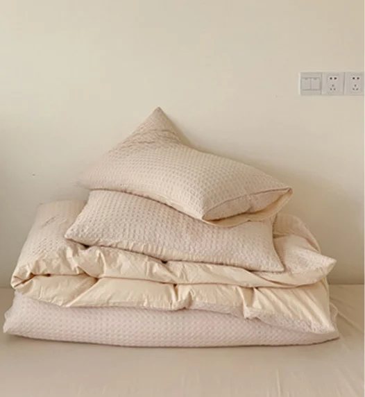 100% Washed Pure Cotton Tassels Quilted Soft 4-piece Bedding Sets