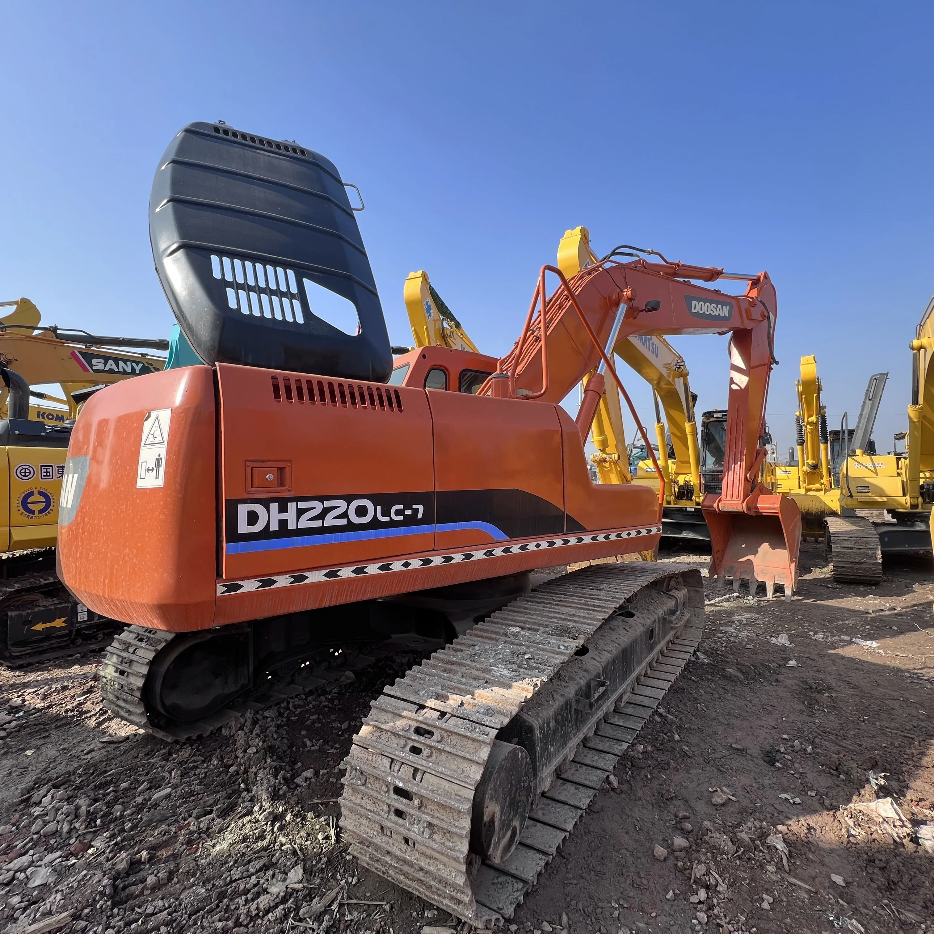 Оригинальный Корея экскаватор используется 20 тонн Doosan 220 DH220 DH220LC-7 гусеничный для продажи
