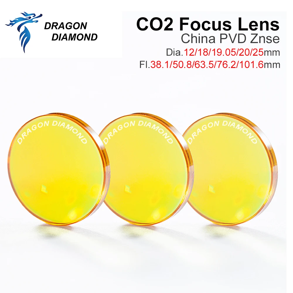 Factory supply laser lens focus lens reflection mirror lens Dia 19/20/25 mm for 300W co2 laser cut machine equipment parts