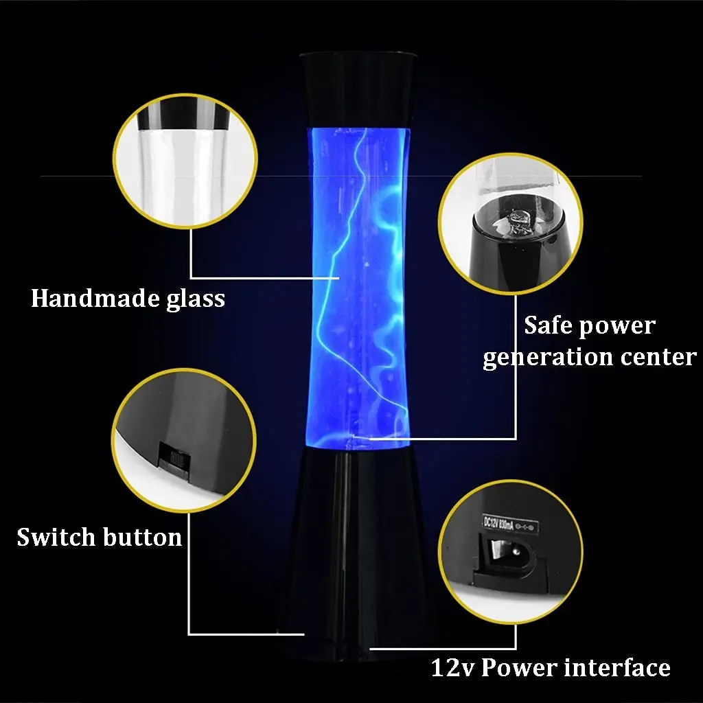 Hot Sales Classical Nebula Thunder Lightning Magic Ball Night Light Plasma Orb Plug Power Ion Glowing Glass Plasma Light