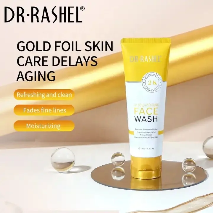 DR.RASHEL 24K Gold anti-aging face wash tighten the skin anti-aging remove wrinkle cleansing milk