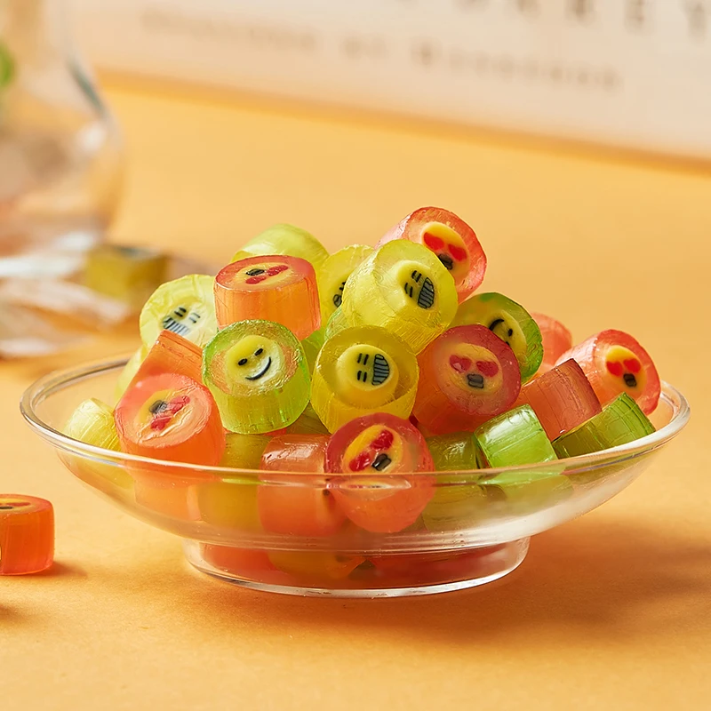 Wholesale Colorful hard Candy Fruit Shaped  Manufacturer With High Quality Fruit handmade candy