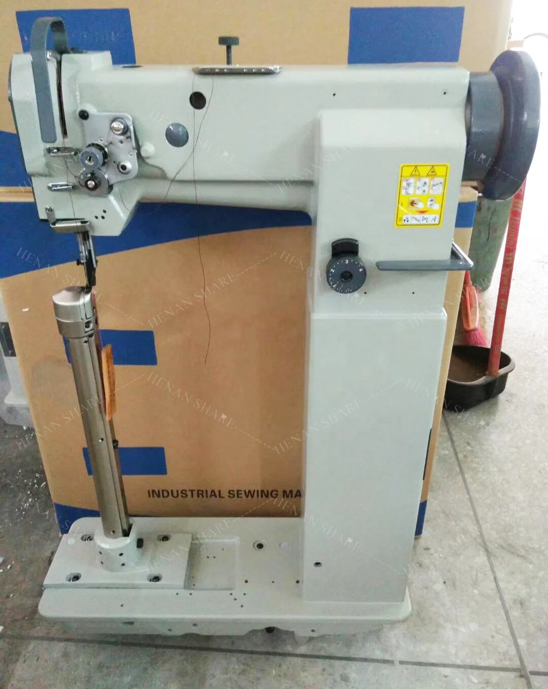 Automation Luggage Sewing Machine Post Bed Double Needle Industrial Sewing Machine