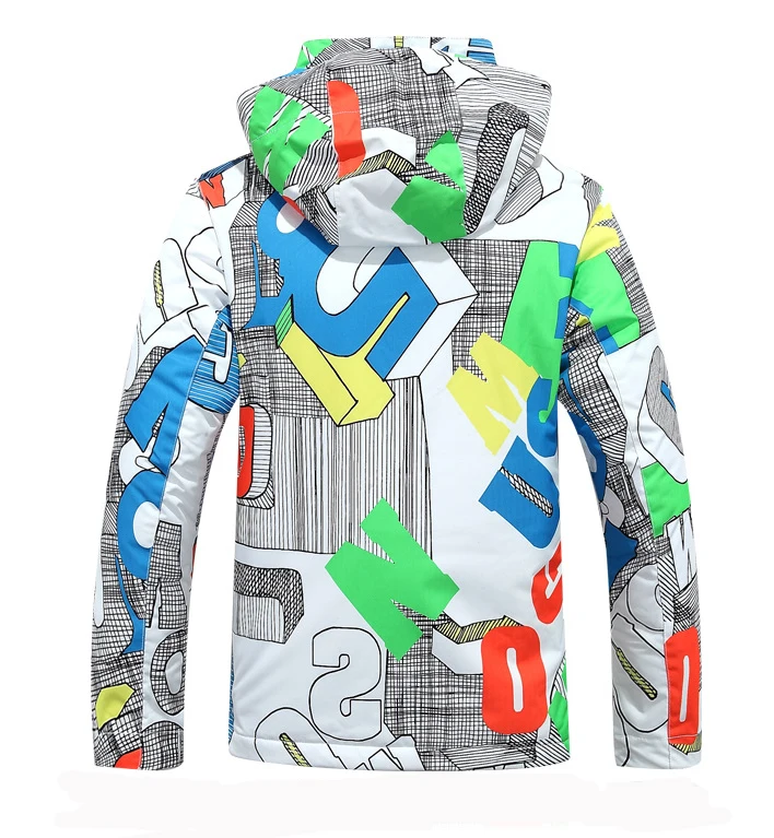 
Fashion Outdoor printed snowboard jacket for boys 