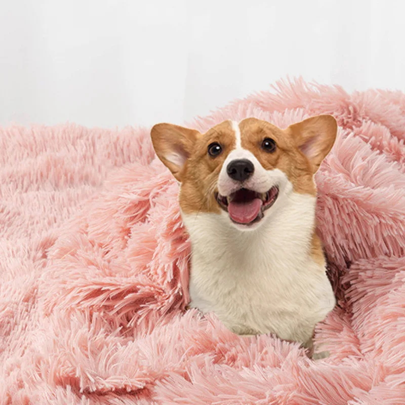 Plush Fleece Soft Warm Dog Blanket Mat For Bed Sofa Pet Sheet Kennel Bathroom Sleep Lounger For Dog Pet Supplies