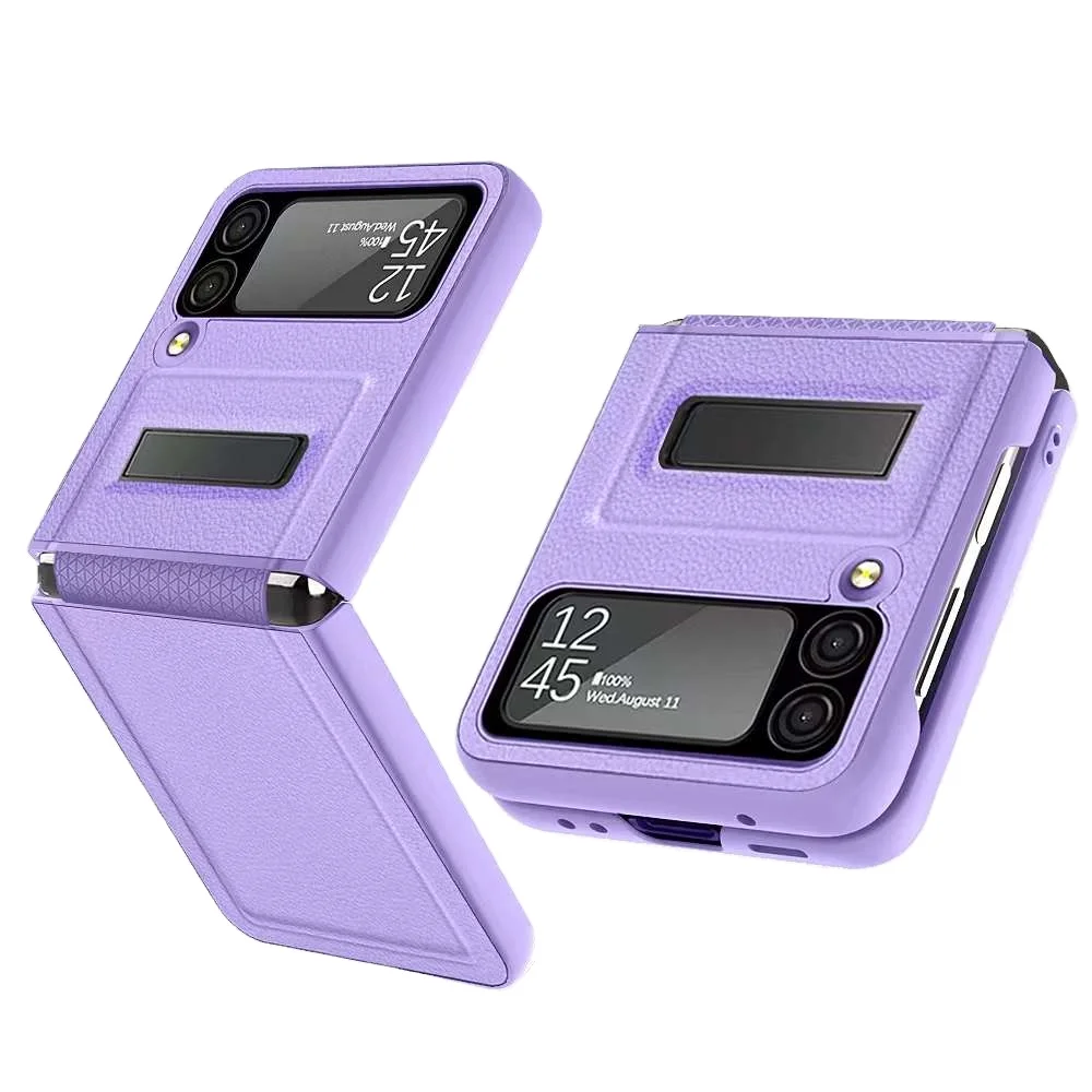 High Quality New Trending Mobile Phone Cover Casing Folding Cell Phone Bags Z Flip 3 Leather Case For Samsung Galaxy Flip 3 Z