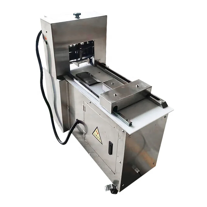 Industrial Conveyor Belt 15 Inch Flat Hotpot Meat Cut Thin Fully Automatic Ham Fleisch Slicer Slice Machine to Italy