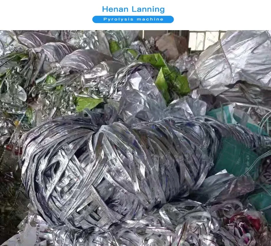 Lanning 1-3 tons mini type integrated scrap cables and aluminium-plastic wastes reycling pyrolysis plant to fuel and metal