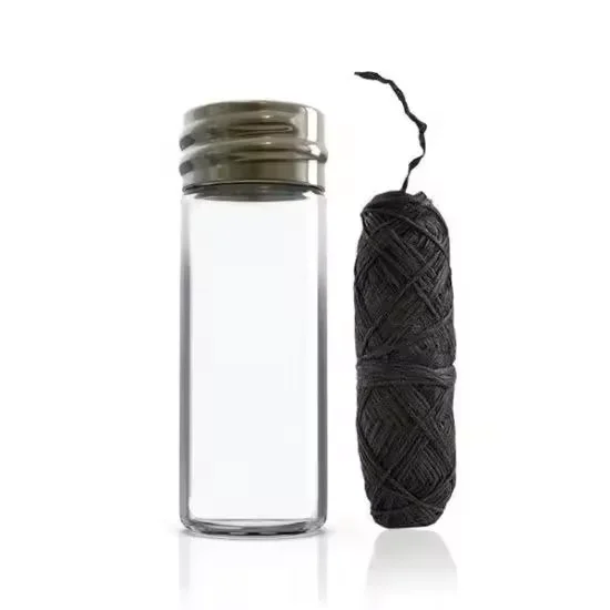 Mint Flavor Dental Flosser Biodegradable Teeth Floss with Glass Bottle Natural Bamboo Oral Care Product Bulk Supply