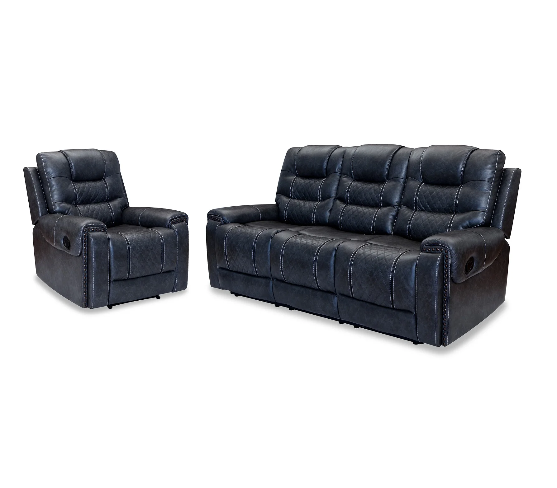 
Wholesale cheap price pu leather 1+2+3 seat manual recliner sofa 