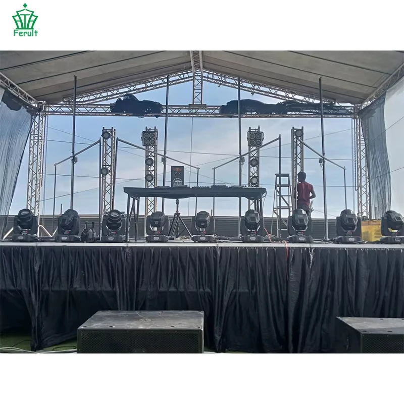 Direct Selling 1 Meter To 4 Meter Dj Booth Truss System Aluminum Truss Stage Lighting Truss For Outdoor Event