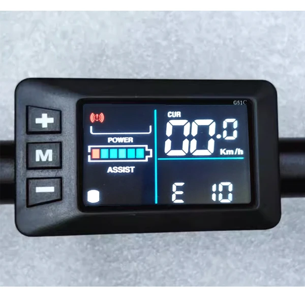 ebike hosh Wholesale G51C LCD Display Electric Bicycle Parts 36v 48v Ebike Battery Display Meter G51
