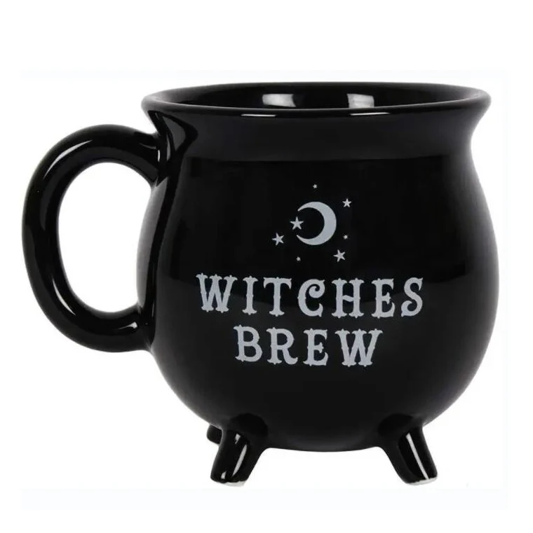 Creative Ceramic bruja brew mug, witches brew cauldron mug cups, witches brew  mug