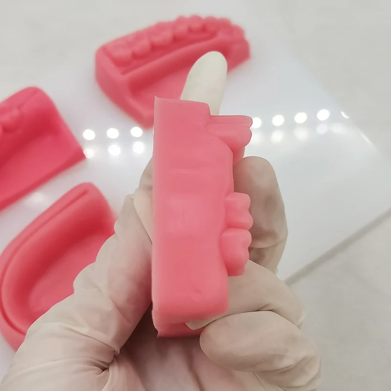TUOJIN Simulation Oral Suture Models With Acrylic Plate Silicone Students Practice Suture Model