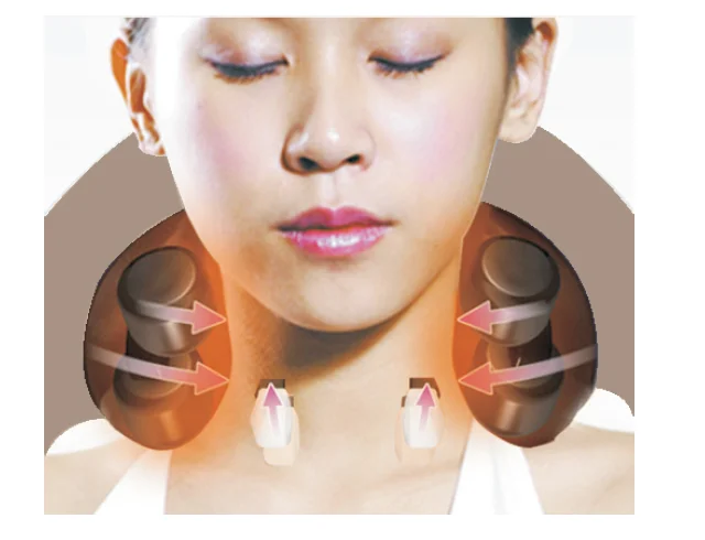 Far Infrared Imitating Human 3D Touch Hot Compress Shoulder Neck Massager
