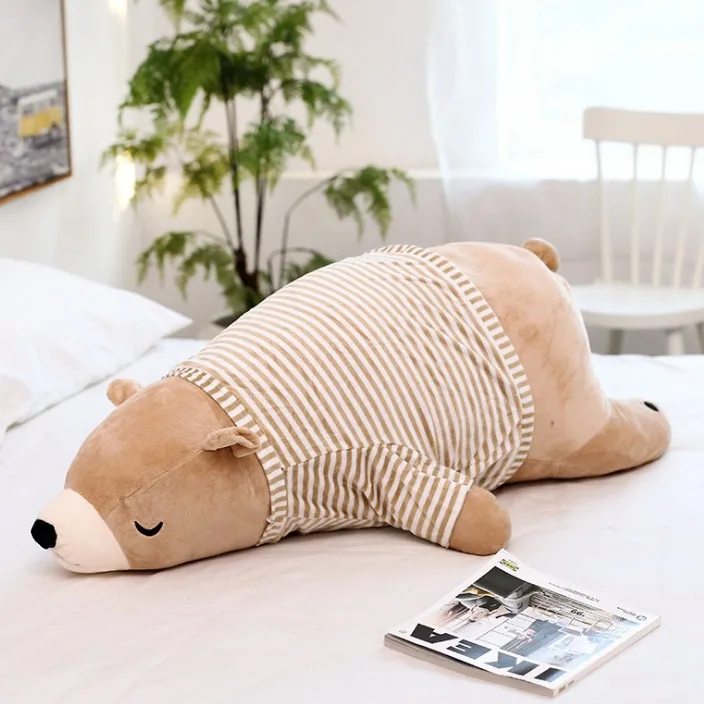 Rabbit Plush Toy Cushion Kawaii Bunny Baby Pillow Bed Room Decor Kids Soft Doll Animal Personality Branded Polar Bear Pillows