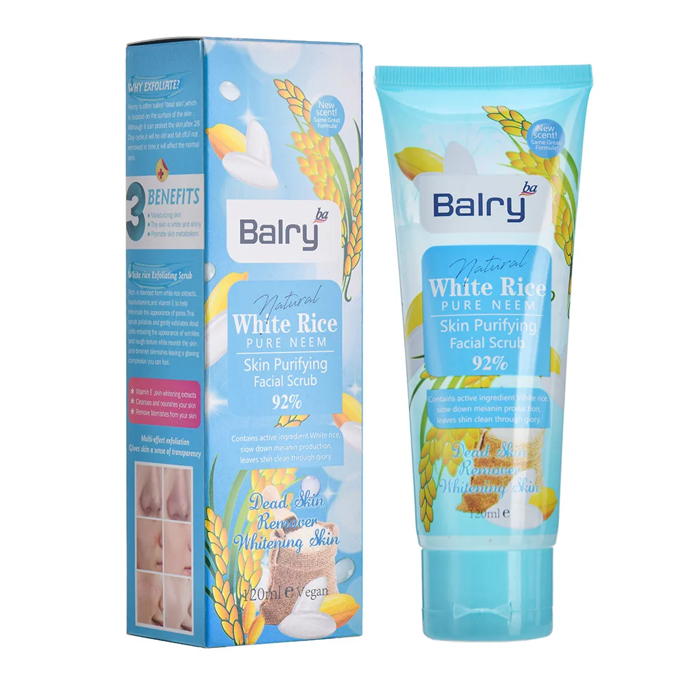 Facial cleansing and exfoliating gel