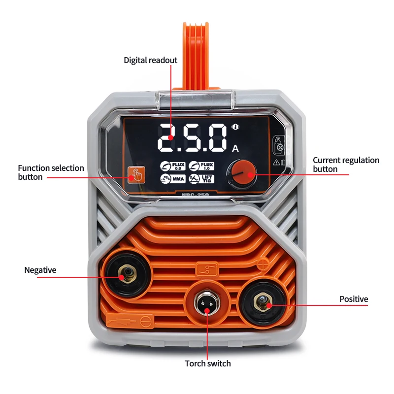 120Amp 220V NEW Portable Digital flux mig tig mma 3 in 1 mig welding machine without gas 1kg household Gasless MIG Welders