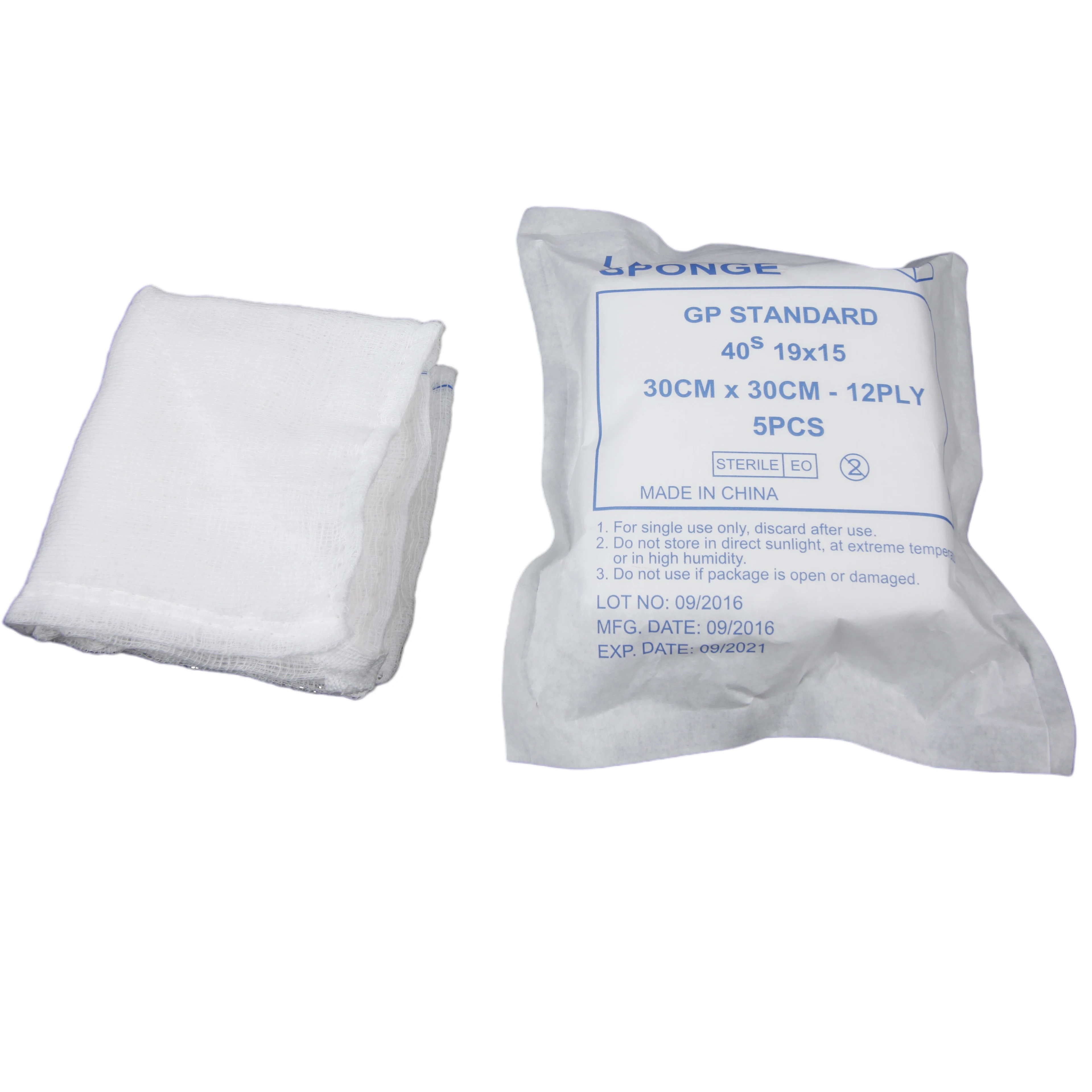 Wholesale Surgical Sterilized Wound Dressing Woven Sterile White Medical Gauze