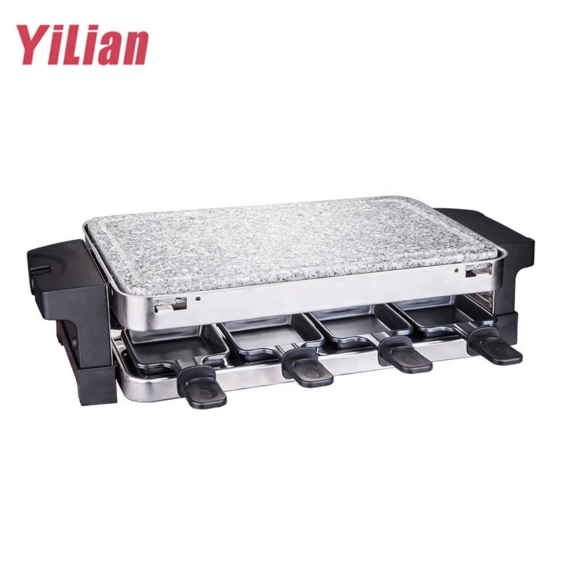 8 Mini Pans1500W Griddle with Non-Stick Coating electrico Grill Plate With Flat Parrilla Electrica