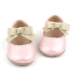 Cute Bow Cheap Tbar Shoes Wholesale Top Quality Genuine Leather Baby Dress Shoes