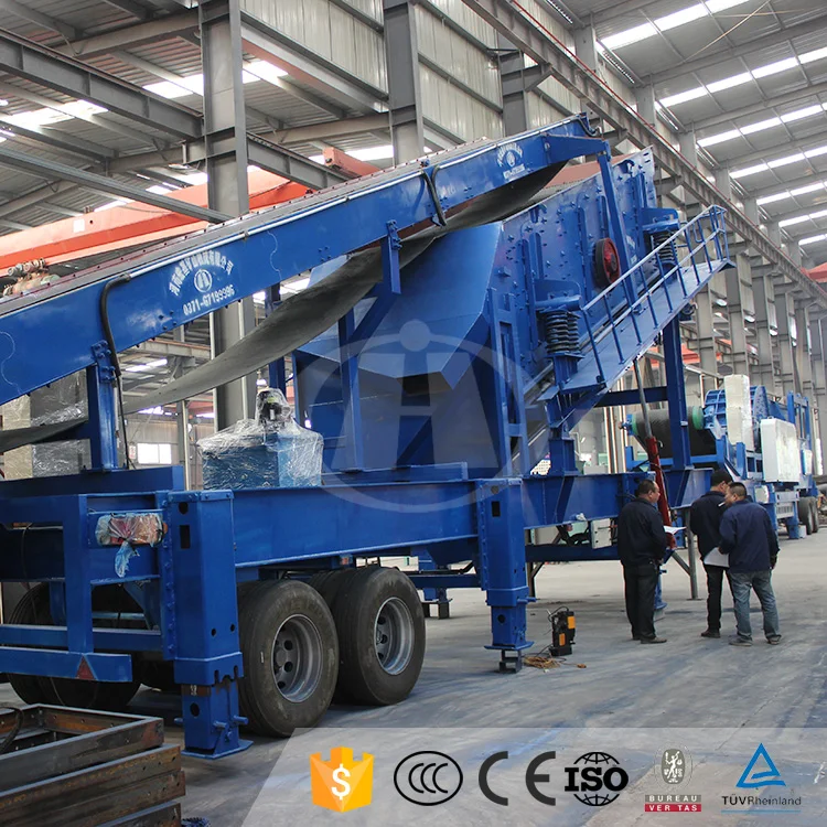 New Type Mobile Cone Crusher Station Portable Stone Crushing Line