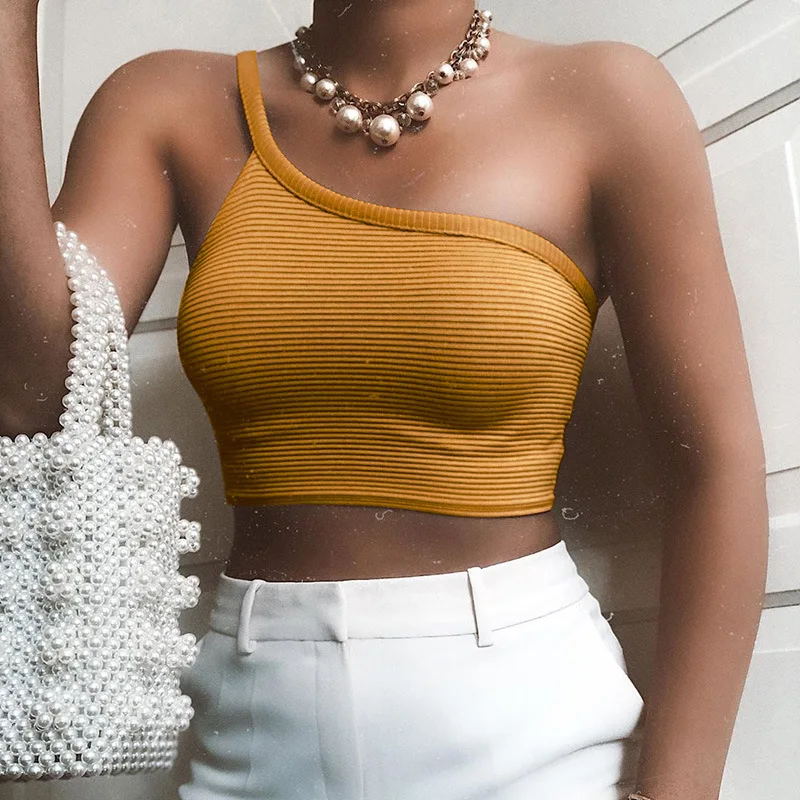 Sexy Off The Shoulder Women Sleeveless Tank Top Slash Neck Short Crop Black White Tube Tops Elegant Cropped Top